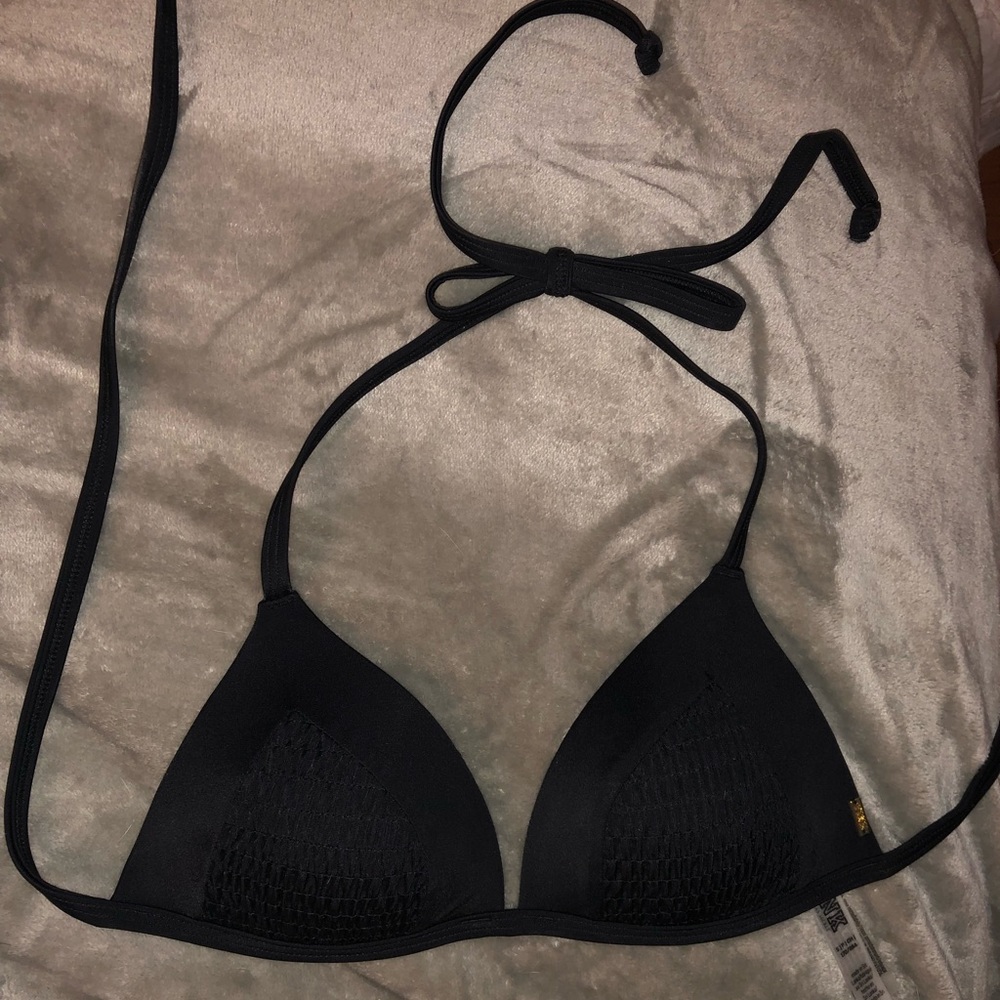 Victoria’s Secret PINK black triangle bikini top